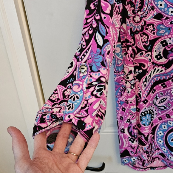 Dear Scarleyy Vibrant Paisley Women's Top - Picture 3 of 4